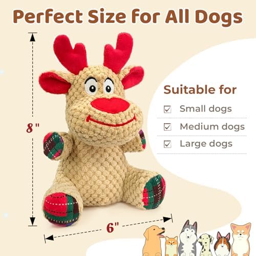 Reindeer Dog Toy for Small & Medium Dogs - Keep Them Busy - Image 4