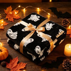 BEDELITE Ghost Halloween Throw Blanket Decor & Gift, Black, 50"x60" - Image 4