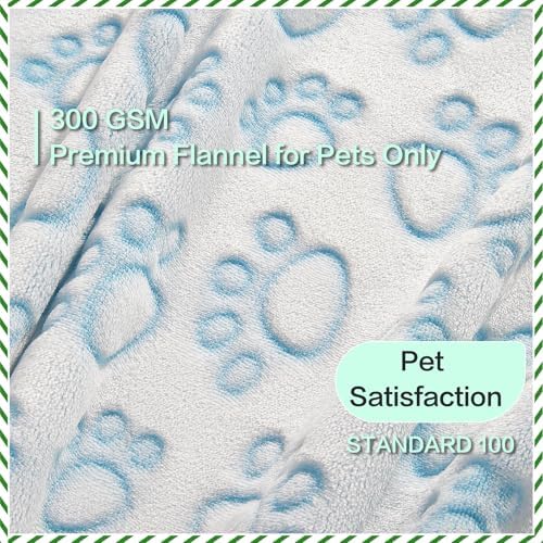 Blue Dog Blanket for Puppy Accesssories Boy, Blue Dog Stuff for Small Kitten Indoor Cats, Washable Soft Puppy Essentials Supplies - Image 2