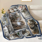 Maine Coon Cat Blanket Cute Kitten Throw Stuff Gifts 50"x40" - Image 4