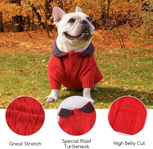 Dog Snowman Santa Sweater (Medium, Polo) - Image 5