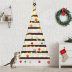 Vercraft Cat Proof Wall Christmas Tree with Light Hanging Mounted Wood - Image 5