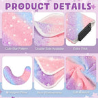 Namalu 3 Pack Soft Cat Bed Mat with Blanket and Pillow, Colorful Star - Image 3