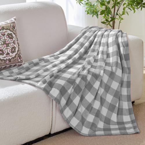 BEDELITE Buffalo Plaid Flannel Fleece Throw Blanket for Couch - Image 4