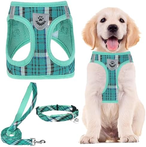 PUPTECK Dog Harness, Collar and Leash Set No Pull for Small Medium Sized by PUPTECK