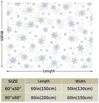 Tupmnbry Christmas Throw Blanket White Snowflake Blanket Super Soft Flannel Fleece Blankets Winter Plush Fuzzy Warm Bed Blankets Xmas Holiday Decor for Couch Bed 50"X60" - Image 5