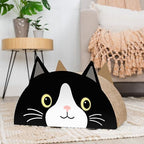 Kitty City Black CAT Cat Scratcher Pad - Corrugated Cardboard Kitty Scratching Pad with Ball Track, Indoor Cat Toys, Unique Decor Kitten Horizontal Scratcher, Nail Care – Black - Image 5