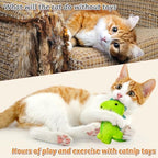 MALLMALL6 5Pcs Dinosaur Catnip Toys for Cat, Indoor Cat Chew Bite Kick Catmint Pet Supplies for Kitten Lover Gifts, Interactive Pet Toy with Cute Expression - Image 5