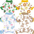 XPUDAC 4 Pack Dog Pajamas Soft Puppy Onesies Pet Clothes for Small Dogs, L by XPUDAC