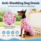 Dog Pajamas for Medium and Large Dogs, Pink Cat Cupcake, 2XL - Image 4