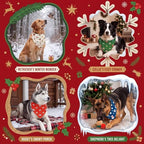 Preboun 50 Pcs Chriastmas Paw Print Dog Bandanas Bulk, Xmas Party - Image 2