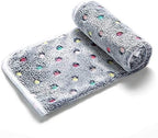 1 Pack 3 Blankets Super Soft Cute Dot Pattern Pet Blanket Flannel Throw for Dog Puppy Cat Blue/Purple/Grey Small - Image 4