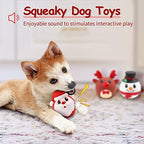Malier 3 Pack Christmas Dog Toys, Funny Latex Dog Chew Toy, Squeaky Interactive Dog Toys for Puppy Small Medium Pets Dogs - Image 2