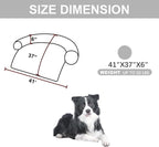 Calming Dogs/Cats Bed Mats, Dog Pad Washable Removable Couch Cover, Plush Long Fur Mat for Pets, Waterproof Lining, Perfect for Small, Medium and Large Dogs and Cats (Light Gray, 41"x37")