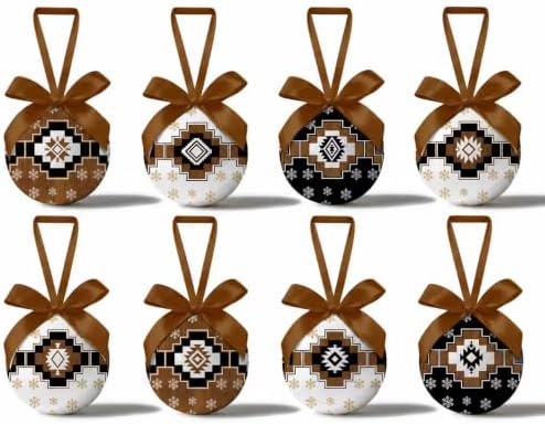 Western Christmas Ornaments - Western Christmas Decor Ball Ornaments Tree Decorations Hanging Balls 2.36 Inch for Xmas Tree Party Home Holiday，Xmas Gifts Set of 16Pcs by GPGHEFlags