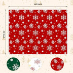 Touchat Red Sherpa Christmas Throw Blanket, Fuzzy Fluffy Soft Cozy Blanket, Fleece Flannel Plush Microfiber Blanket for Couch Bed Sofa (50" X 60",Red Snowflake) - Image 7