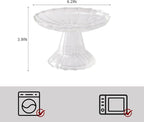 Elevated Cat Bowls Whisker Friendly. Raised Glass Whisker Fatigue Cat Bowl for Indoor Cats Protect The Spine and Prevent Vomiting.