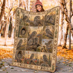 Desert Elf Owl Throw Blanket Gifts for Girls Women 60"X50" - Image 5