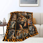 Tiger Throw Blanket Tiger Stuff Gifts for Kids Girls Boys Adults Women Men Soft Cozy Warm Plush Fluffy Fuzzy Fleece Blanket Decor 50''X60'' - Image 5