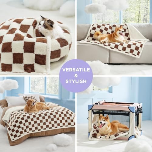 LE SURE Waterproof Dog Blankets for Medium Dogs Cute 3D Jacquard,30x40 - Image 6