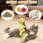 Retro Shaw 14"Snake Cat Toys Catnip Interactive Toy for Indoor Cats Kittens - Image 4