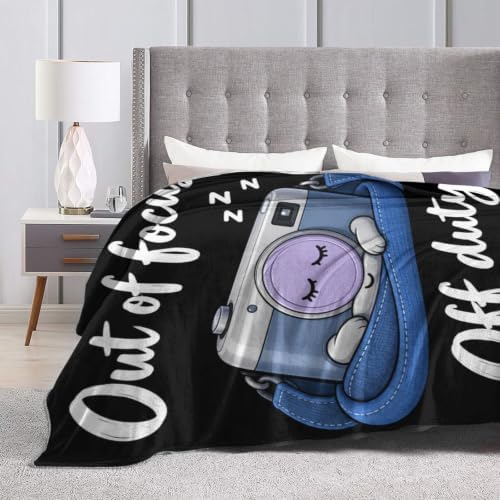 Sleepy Camera Blanket Throw Gift for Girls Women 80"X60" - Image 6