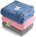 Luciphia 3 Pack Soft Sherpa Fleece Blankets for Dogs Cats Puppies,41"x31" by luciphia