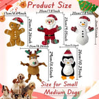 5 Pieces Christmas Squeaky Interactive Dog Toys with Crinkle - Image 4