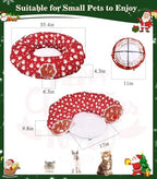 Pawaboo Cat Tunnel Under Christmas Tree Skirt for Indoor Cats, Snowman - Image 6