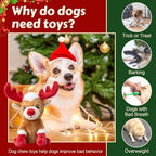 Newget Christmas Squeaky Dog Toys, Plush Dog Chew Toys with Crinkle Paper - Image 4