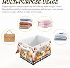 Bolaz Storage Bins with Lids and Handles,Pumpkin Storage Box Basket with Cover Collapsible Organizer Containers for Home Closet, Shelves - Image 7