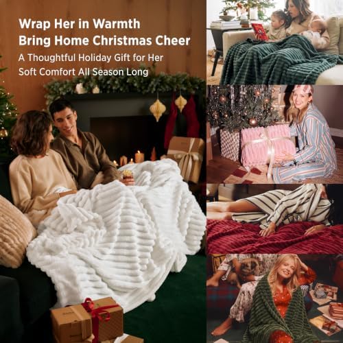 Bedsure Soft Red Throw Blanket for Couch Decor Gifts 50"x60" - Image 4