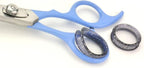 NO Buzz Dog Clippers, Tiny Trim Safety Scissor. A Silent Low Noise Pet Grooming Clipper, Right Handed Blue