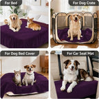 LOOBANI Waterproof Dog Blanket for Small Dogs, Pet Blanket 30" x 40" Purple - Image 4