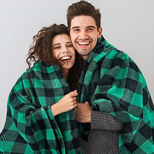 BEDELITE Buffalo Plaid Flannel Fleece Throw Blanket for Couch - Image 3