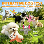MRSOHRET 5 Pack Dog Toys, Durable Dog Squeaky Crinkle Plush, Puppy Toys - Image 6