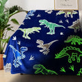 COMFAR Dinosaur Blanket for Boys, Dinosaur Glow in The Dark Blanket for Kids/Toddler/Baby, Soft Fleece Blankets and Throw, Birthday 50"x 60" by COMFAR