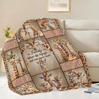Giraffe Throw Blanket Giraffe Stuff Gifts for Kids Girls Boys Adults Women Men Soft Cozy Warm Plush Fluffy Fuzzy Fleece Blanket Decor 60''X80'' - Image 4