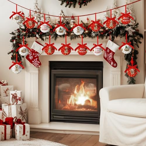 Golden Doodle Christmas Decor - Hanging Golden Doodle Ornaments Balls for Christmas Tree, Cute Decorations Ball 2.36 Inch for Xmas Tree Party Home Holiday，Xmas Gifts Set of 16Pcs - Image 5