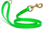 Viper Biothane K9 Working Dog Leash Waterproof Lead for Tracking Training Schutzhund Odor-Proof Long Line with Solid Brass Snap for Puppy Medium and Large Dogs 6ft, Tropical Green