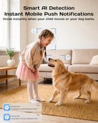 VIMTAG 4K 8MP Pan/Tilt Indoor Camera for Pet/Dog/Cat/Baby/Nanny/Home Security with Phone APP, Motion Tracking, Night Vision, 2-Way Audio, AI Detection, 5G/2.4GHz WiFi, Cloud & SD Card, Works w/Alexa