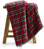 BEDELITE Christmas Tartan Fleece Throw Blanket for Couch & Bed, Red, 60x80 - Image 6