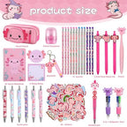 Ulema 84Pcs Cute Axolotl Stationery Set Kawaii Birthday Gifts for Boys Girls Back to School and Classroom Rewards Office Supplies with Axolotl Stuff. - Image 2