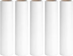 9.45 inch Large Lint Roller Refills Compatible with Delomo PetLovers and Other 9.4'' - 9.5'' Large Lint Rollers for Carpet Floor Pet Hair Remover Refill 60 Sheets per Roll 5 Pack Total 300 Sheets