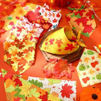 Preboun 50 Pcs Fall Dog Bandanas Bulk, Autumn Pumpkin Maple Leaves Pattern - Image 5