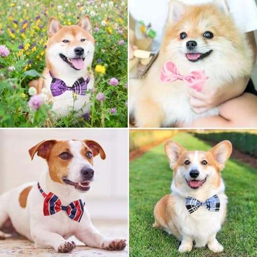 Segarty Dog Bowties - 80 Pack Adjustable Bow Ties for Small to Large Pets - Assorted Grooming Accessories for Birthdays, Weddings, Parties & Holidays - Image 6
