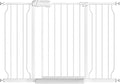 Fairy Baby 48-53 Inch Extra Wide Baby Gates Auto Close Child Safety Gates | Metal Banister for Stairs Doorways Hallway, Indoor Walk Through Pressure Mounted Pet Gates for Kids Pets, Double-Lock, White
