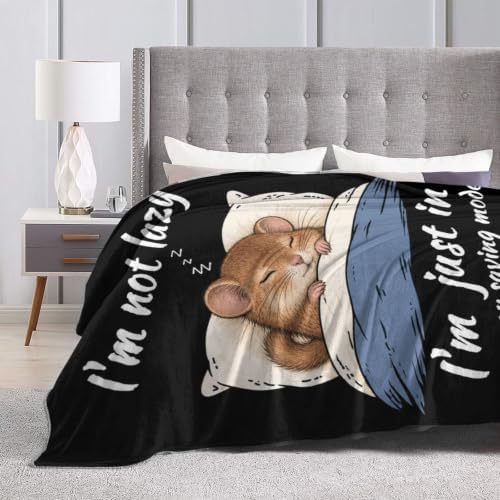 Sleepy Dormouse Blanket Throw Gift for Girls Women 80"X60" - Image 6