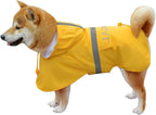 Hooded Pet Small Dog Raincoat,Dog Rain Coats for Small to Medium Sized, Pet Raincoat Apparel Poncho Waterproof Dogs Clothes Waterproof Dog Coat Dog,Raincoats Jacket (3XL,Yellow)