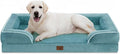 Comfort Expression Orthopedic Dog Bed for Extra Large Dogs with Bolster | Waterproof Dog Couch Bed with Washable Cover & Non-Slip Bottom, Supportive Egg Crate Foam XL Pet Bed, 45x35 Inch